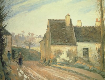 The Tumbledown Cottage near Osny by Camille Jacob Pissarro